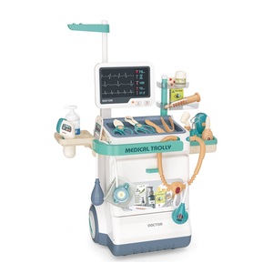 Juego de Juguetes Educativos de Carrito Médico de 26 Piezas para Niños, Carrito Rodante con Estetoscopio, Jeringa y Herramientas, Juego de Imitación - Product Image 2