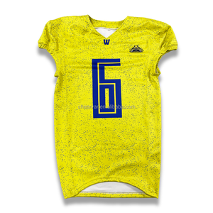 Maillot de football américain personnalisé pour adulte, respirant, grande taille, motif camouflage, séchage rapide, manches courtes, polyester/spandex - Product Image 1
