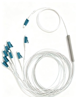 FTTH Precio de fábrica Mini fibra PLC Splitter 0,9mm Multicolor SC APC Cables de comunicación