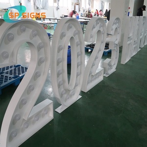 SP dấu hiệu nhà máy tùy chỉnh 90cm chúc mừng sinh nhật sự kiện LED bóng đèn weddingacrylic khổng lồ Neon marquee chữ & số công ty ánh sáng - Product Image 3