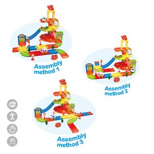 <span class=keywords><strong>My</strong></span> First - Parking <span class=keywords><strong>Garage</strong></span> Assembler Toy <span class=keywords><strong>Car</strong></span> Track Set avec 4 voitures à roue libre Hélicoptère Pretend Play Parking Lot Fun - Product Image 4