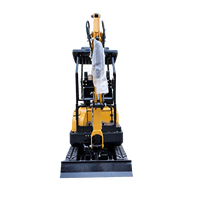 Mini-excavatrice compacte SY18, petite excavatrice sur chenilles avec une profondeur de creusement de 2200 mm pour le terrassement, l'aménagement paysager et les travaux de terrassement