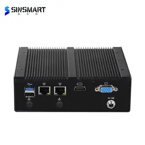 J1900 Chipset Desktop Computer Pc Embedded Fanless Industrial Mini Pc Support 6com