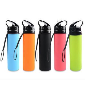 ขวดน้ำพับได้แบบพกพาสำหรับเดินทาง ฝาปิดแน่นสนิท ปลอดสาร BPA ผลิตจากซิลิโคน เหมาะสำหรับการตั้งแคมป์ ใช้ได้ทั้งผู้หญิงและผู้ชาย ราคาขายส่งจากโรงงาน - Product Image 1
