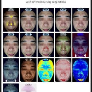 Analyseur de peau portable Source Factory A6, testeur de peau intelligent à huit spectres, miroir magique facial - Product Image 5