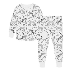 Pijamas Infantis Estilo Coreano para Colorir e Pintar à Mão, Conjunto para Meninas de 3 a 8 Anos para Uso Doméstico - Product Image 1