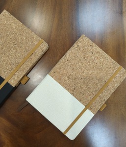 A5 Cork Creative Notebook Eco-Friendly PU <b>Wheat</b> Straw Patchwork Notepad Custom Logo Available Business Office Journal - Product Image 3