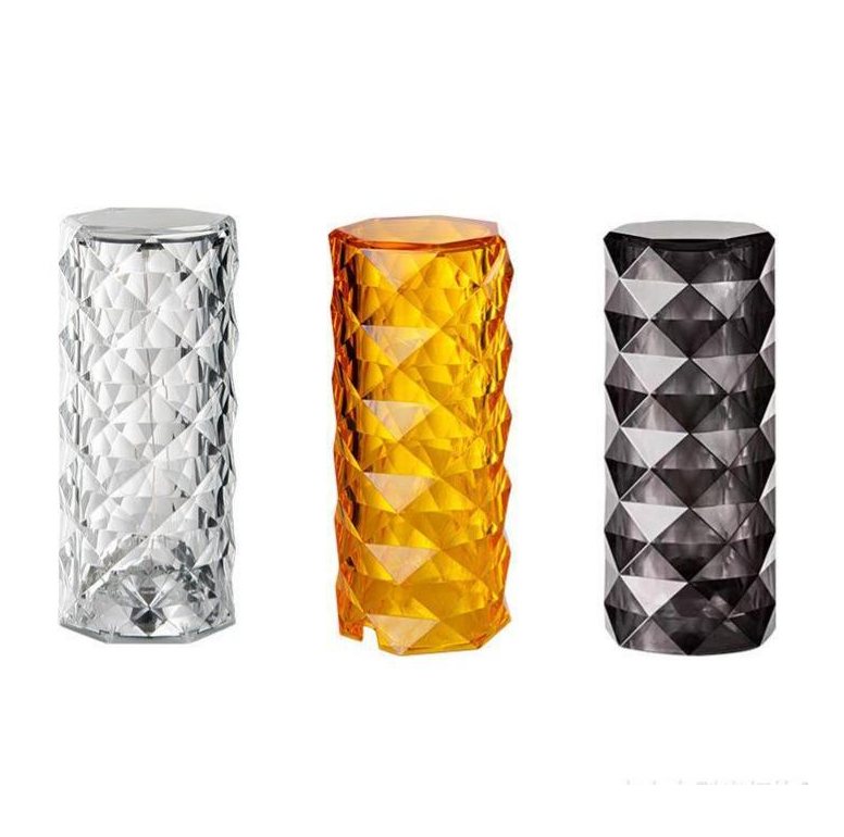 Lámpara de mesa de cristal con enchufe USB de 1W, lámpara de ambiente de pétalos de rosa, lámpara de noche romántica para dormitorio, luz nocturna de carga