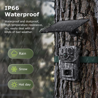 Wistino 3mp Caméra de vidéosurveillance solaire PIR grand angle 125 degrés Vue de positionnement en temps réel Caméra de chasse 4g à voix bidirectionnelle