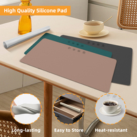 Résistant à la chaleur cuisine comptoir coussin chauffant protecteur Table à manger napperon Silicone napperon tapis de Table pour tapis chauffant