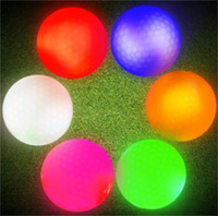 Balles de golf LED lumineuses fabriquées directement en usine, avec une autonomie de 40 à 50 heures, pour l'entraînement nocturne et les jeux en extérieur