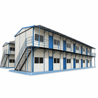 VICDOWEX Maison préfabriquée de type K, panneau sandwich en acier épaissi, design modulaire contemporain, durée de vie de 10 à 20 ans, construction