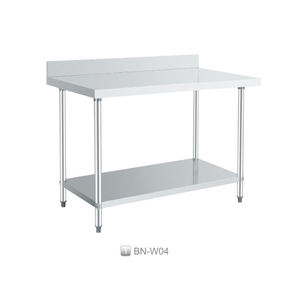 Table de travail peu encombrante de stockage multicouche de poste de travail de cuisine en acier inoxydable 201 pour les cuisines de restaurant - Product Image 1