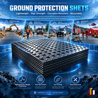 Tapis de protection du sol en HDPE haute résistance, antidérapant, tapis de chantier temporaire, résistant à la corrosion, recyclable, taille et épaisseur personnalisées, couleur au choix