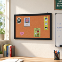 Panneau en liège naturel écologique en gros, personnalisable avec impression de messages, tableau d'affichage pour bureau et maison, décoration rectangulaire Art Déco