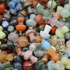 Pendentifs en cristal de 20 mm sur le thème des champignons, fabrication de bijoux, charmes mignons, collier, porte-clés, artisanat, tendance pour enfants - Product Image 6