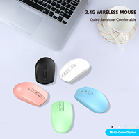Ratón Inalámbrico 2.4G, Ratón Óptico USB Compacto y Portátil para Computadora de Escritorio y Portátil, Ahorro de Energía