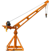 Rotation à 360 degrés, 300kg, 500kg, 1000kg, 2000kg, petit moteur à usage extérieur, grue à levage de singe