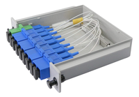 Pemisah PLC Tipe Kaset SDGI |   Modul Pemisah Serat Optik 1x8 / 1x16 |   Kehilangan Penyisipan Rendah untuk Solusi FTTH ODN