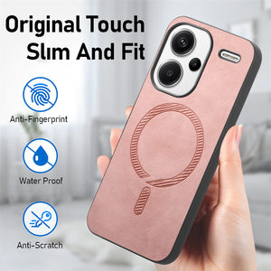 Funda de teléfono Cortex de carga inalámbrica de lujo para Xiaomi Poco C65 M6 X6 para Redmi Note 13 Pro Plus K70 <span class=keywords><strong>A3</strong></span> 13C cubierta de parachoques magnético - Product Image 4