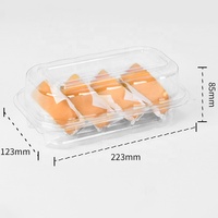 Boîtes d'emballage personnalisées en plastique PET transparent jetables pour pâtisseries, gâteaux, rouleaux suisses