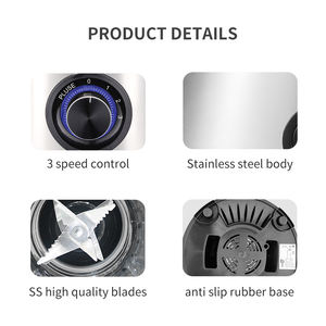 Mixeur à smoothie <span class=keywords><strong>Starlux</strong></span> de 1.5 litres Mixeur électrique portable en acier inoxydable à grande vitesse Licuadora Portatil - Product Image 5