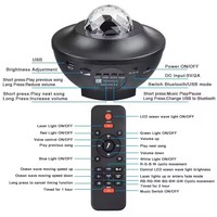 Lecteur de musique Aurora Star Light Projector Smart RGB Starry Lamp Speaker Kids Bedroom LED Night Light