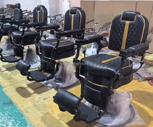 Equipo de peluquería moderno Precio al por mayor Precio bajo Silla De <span class=keywords><strong>Barberia</strong></span> Hombres Estacin De Barbero Silla De salón - Product Image 1