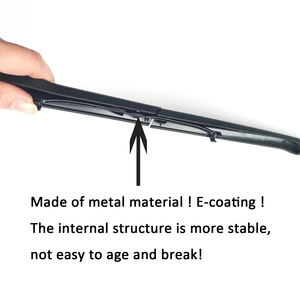 Escobilla Limpiaparabrisas Universal Híbrida de Caucho Sintético HESITE de 14-28 Pulgadas para Autos <span class=keywords><strong>Toyota</strong></span>, Hyundai, Honda y Kia - Product Image 4