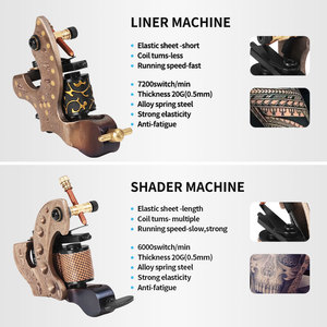 Damascus <strong>Tattoo</strong> <strong>Machine</strong> Shader &amp; Liner <strong>12</strong> <strong>Wrap</strong> <strong>Coil</strong> Professional Electric Makeup <strong>Tattoo</strong> Pen <strong>Machine</strong>