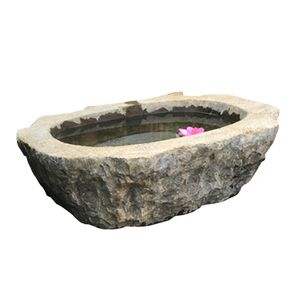 Pot d'eau <span class=keywords><strong>en</strong></span> <span class=keywords><strong>pierre</strong></span>, style japonais, 3 pièces, fontaine, étang à poissons, décoration <span class=keywords><strong>de</strong></span> <span class=keywords><strong>jardin</strong></span> - Product Image 1