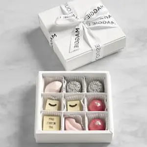全新设计促销价格上下巧克力盒包装定制奢华甜美礼品纸盒