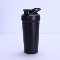Bouteille shaker en métal sous vide en gros, couleur personnalisée, logo, en acier inoxydable, pour le sport, cadeau promotionnel d'entreprise