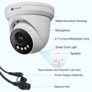 กล้องวงจรปิด 4COVR 4K Sony Sensor ความละเอียด 8MP 30fps พร้อมระบบ AI เสียงสองทาง ไซเรนเตือนภัย ภาพสีเต็มรูปแบบ รองรับ PoE แบบมีสาย - Product Image 6