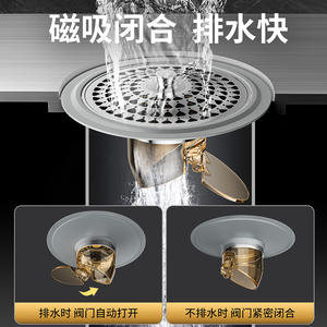 Núcleo de Drenaje de Piso Antirozor de Olores de 5.5 Pulgadas, Filtro Universal para Cabello de Baño, Tapa Selladora Antirretorno, Prevención de Insectos - Product Image 2