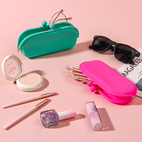 Nouveauté : Étui à lunettes en silicone écologique de haute qualité, protection anti-rayures, sac de rangement pour lunettes de soleil