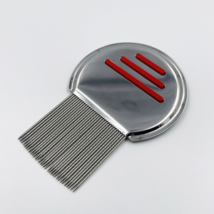 منتجات تنظيف الحيوانات الأليفة والحيوانات الأليفة والقطط مقاومة للصدأ ومنتجات تنظيف الحيوانات الأليفة من الفولاذ المقاوم للصدأ مع مشط لتنظيف القمل والحيوانات الأليفة - Product Image 1