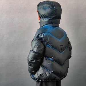 OEM 맞춤형 디자인 집업 열 반응성 패브릭 다운 재킷 겨울 따뜻한 대형 퍼 코트 버블 열 반응성 재킷 - Product Image 4