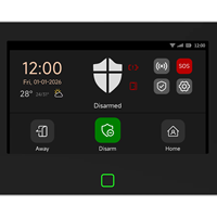 Sistema de Alarma Inalámbrico 4G GSM con Pantalla Táctil de 7 Pulgadas, Kit de Alarma WiFi con Sensor de Movimiento para Puerta, Sistema de Seguridad Antirrobo con App Tuya