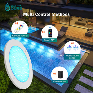 230mm nhựa mỏng phẳng hồ bơi đèn RGBW 8W 25W 35W RGB Chìm Nước IP68 dưới nước 12V hồ bơi dẫn ánh sáng - Product Image 5