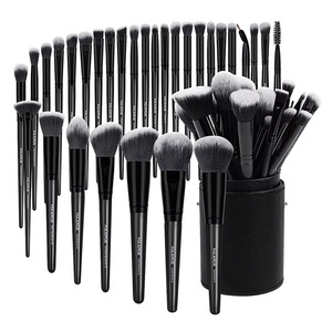 Juego de 32 Brochas de Maquillaje con Mango de Madera Negra, Pelo Sintético, Herramienta para Base de Maquillaje y Ojos - Product Image 5