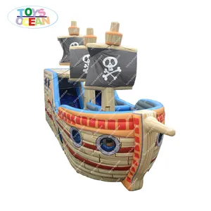 Neue design outdoor aufblasbare kid pirate boot rutsche schiff