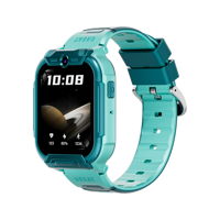 Reloj Inteligente Android 4G para Niños con Correa de Silicona Cuadrada Impermeable IP67, Pantalla Táctil Magnética, Videollamada, Botón SOS y Posicionamiento