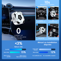 Adaptador Inalámbrico USB 2 en 1 para CarPlay y Android Auto, Mini Portátil, con Función Plug and Play para Automóvil