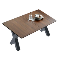 Pieds de Table en bois à revêtement robuste, 16 et 28 pouces, style rustique, noir mat, idéal pour une salle à manger ou une Table basse
