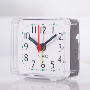 Reloj despertador de escritorio portátil lindo Mini dibujos animados multifunción viaje cama pitido Despertadores decoración del hogar - Product Image 3
