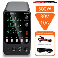 Alimentation électrique de laboratoire réglable WANPTEK 30V 10A, pour laboratoire, réparation, test, mesure, conception, écoles, charge, électrodéposition, APS3010H