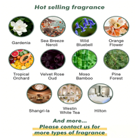 Diffuseur de parfum sans flamme ENO avec fleurs artificielles, huile essentielle, cire de soja, désodorisant, écologique, fait à la main, décoration de salle de bain