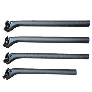 Bicicleta de montaña bicicleta de carretera 27,2/30,8/31,6 fibra de <span class=keywords><strong>carbono</strong></span> <span class=keywords><strong>tija</strong></span> de sillín ultraligera y de alta resistencia 350/400mm <span class=keywords><strong>tija</strong></span> de sillín de <span class=keywords><strong>carbono</strong></span> - Product Image 1