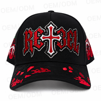Topi Dad Hat Bordir 3D OEM ODM 100% Katun MOQ Rendah, Laris Manis, dengan Mockup Gratis untuk Acara Musik, Grosir